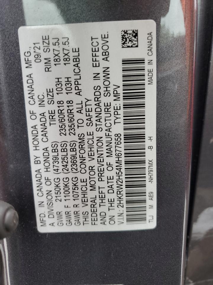 2HKRW2H54MH677658 2021 Honda Cr-V Ex