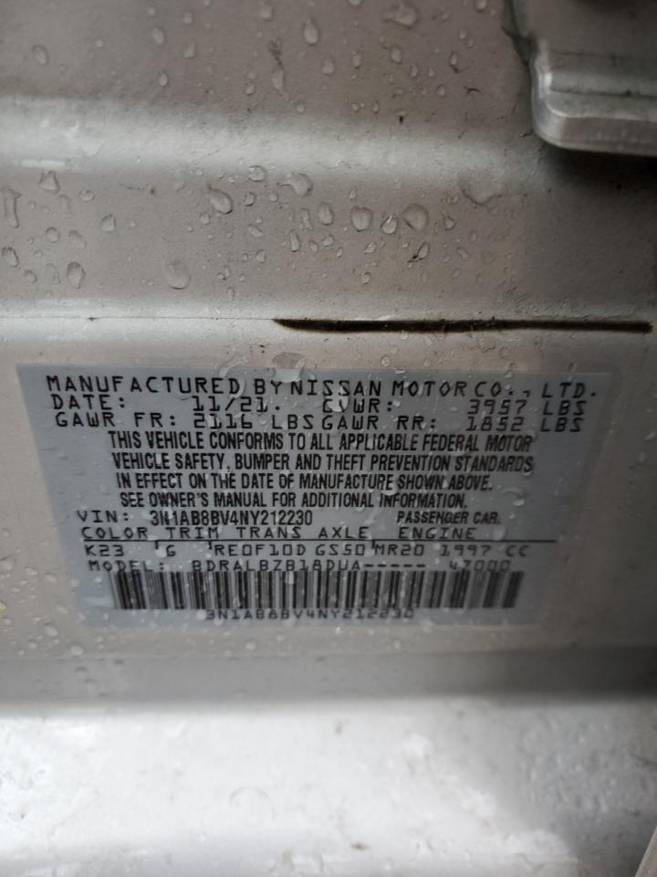 3N1AB8BV4NY212230 2022 Nissan Sentra S