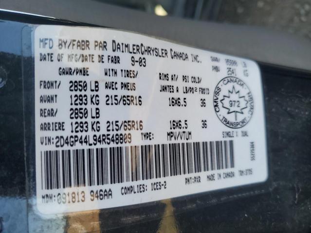 2004 DODGE GRAND CARAVAN SXT