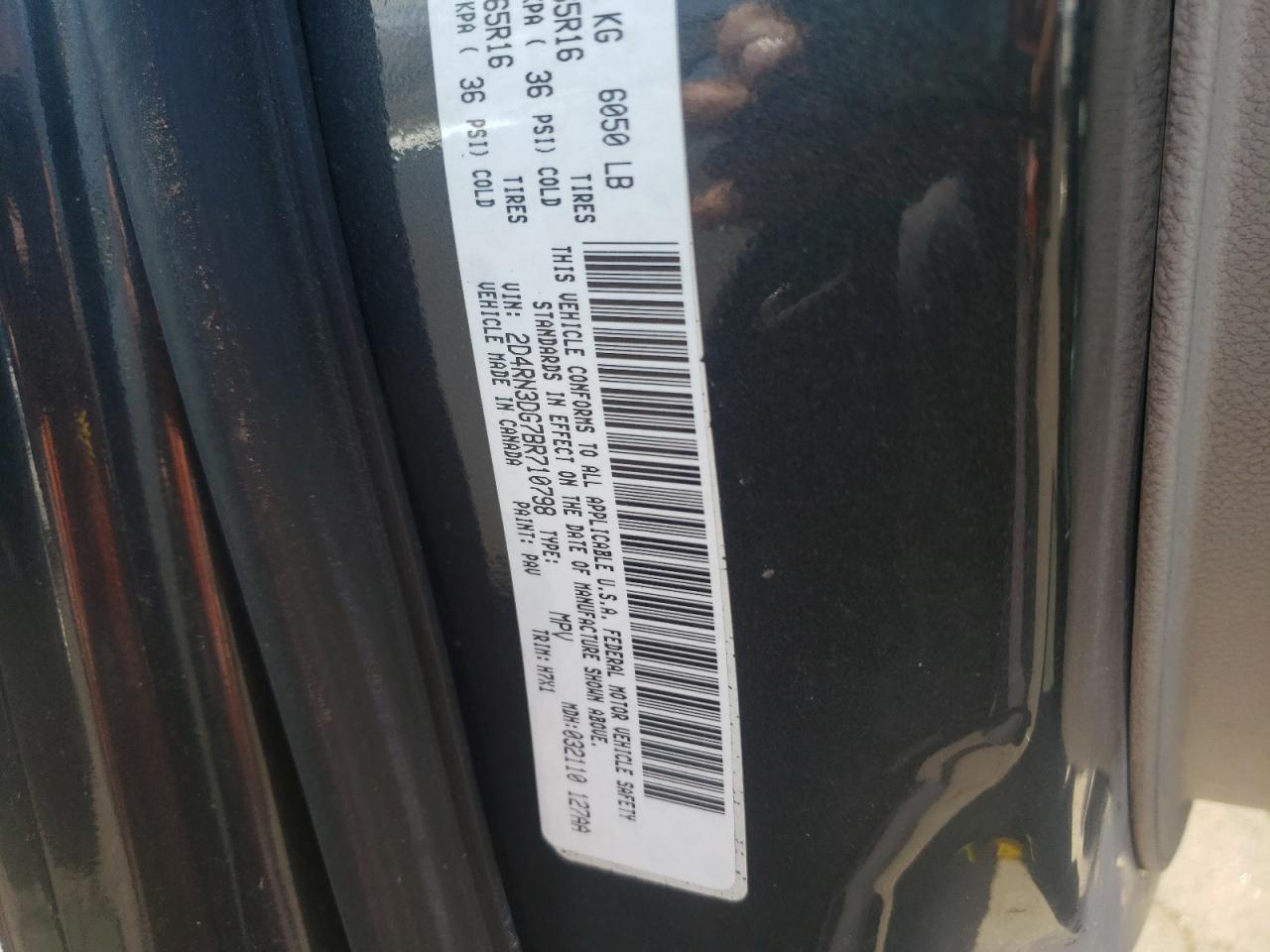 2D4RN3DG7BR710798 2011 Dodge Grand Caravan Mainstreet