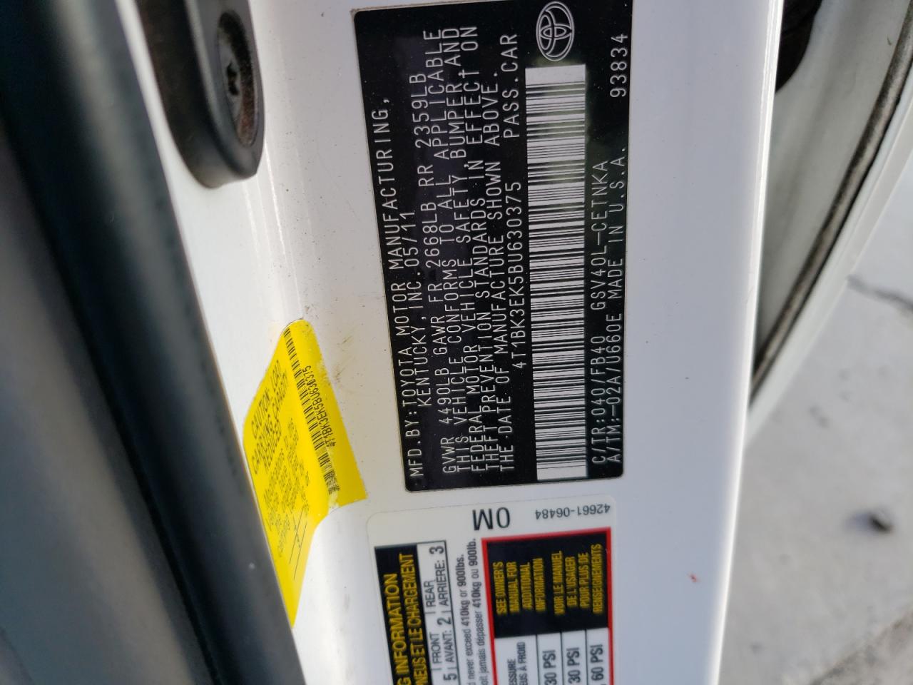 2011 Toyota Camry - Image 12