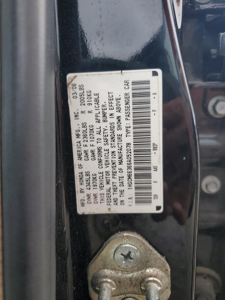 1HGCM66366A052078 2006 Honda Accord Lx