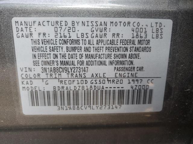 3N1AB8CV9LY273147 Nissan Sentra Sv  13