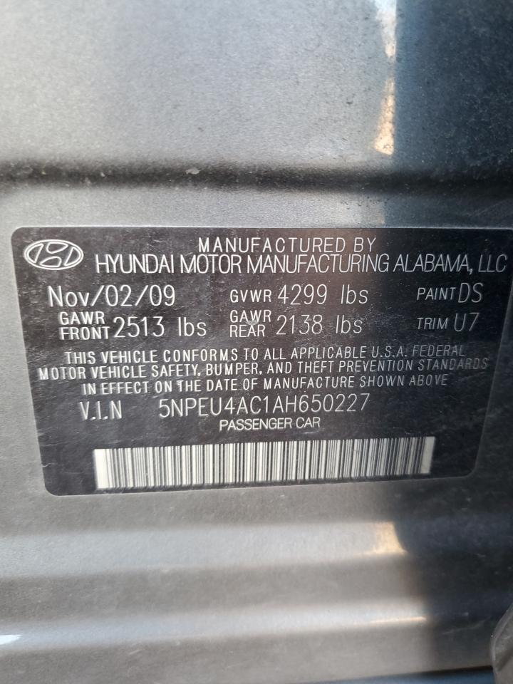 5NPEU4AC1AH650227 2010 Hyundai Sonata Se