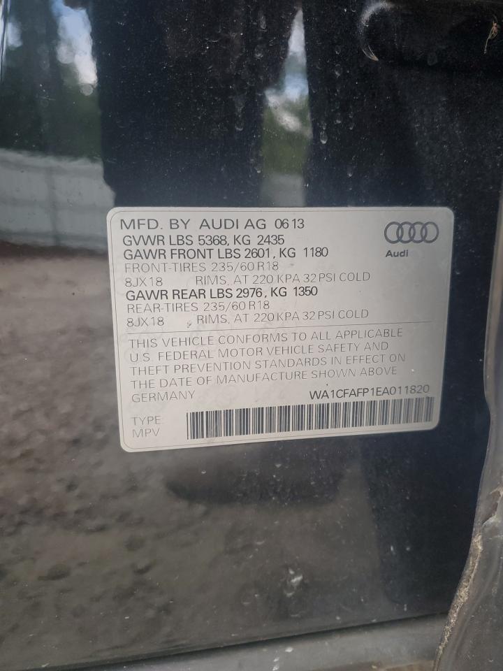 WA1CFAFP1EA011820 2014 Audi Q5 Premium