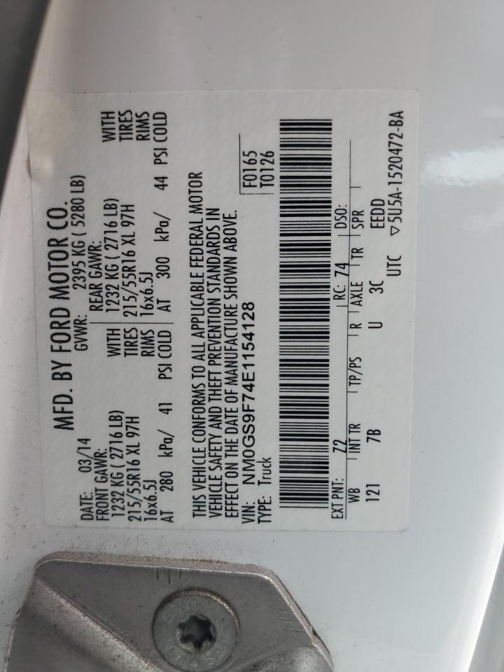 NM0GS9F74E1154128 2014 Ford Transit Connect Xlt