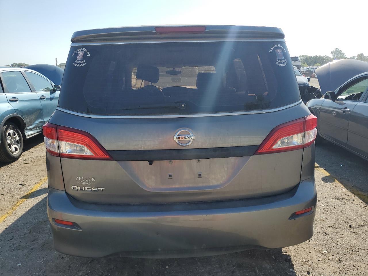 2015 Nissan Quest S VIN: JN8AE2KP2F9129202 Lot: 71026654