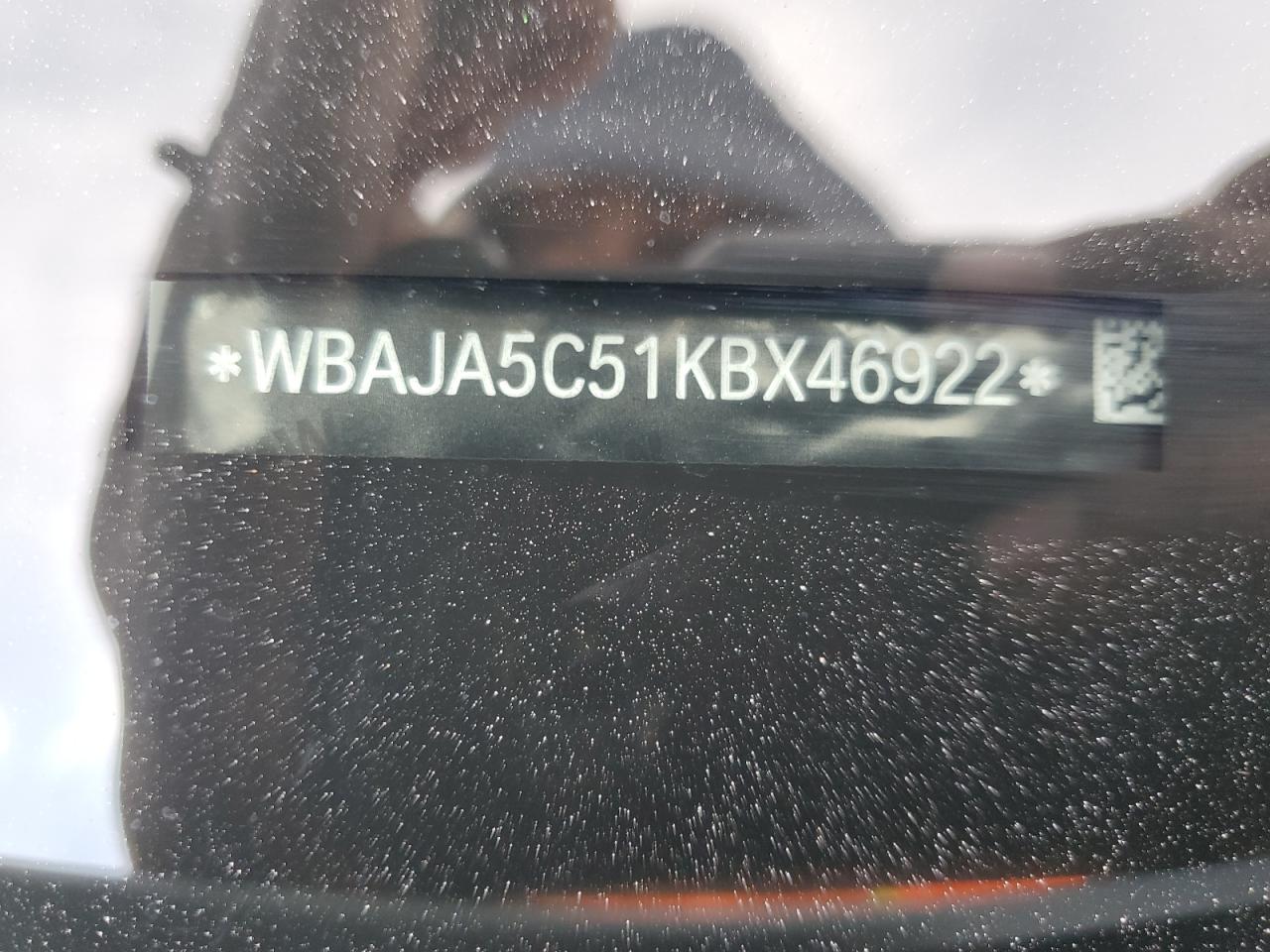 WBAJA5C51KBX46922 2019 BMW 530 I