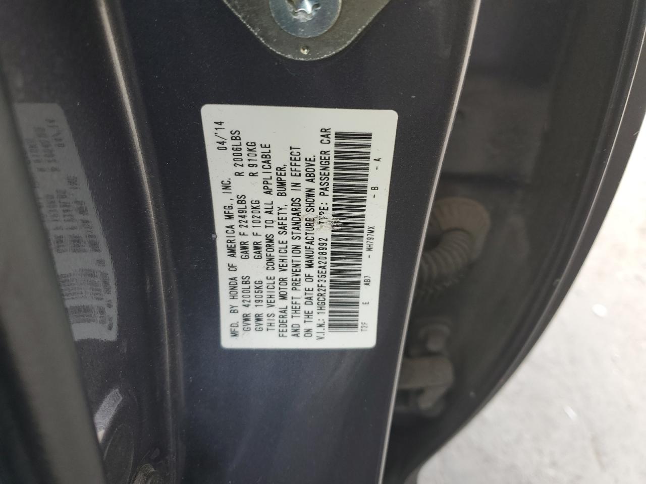 1HGCR2F35EA208992 2014 Honda Accord Lx