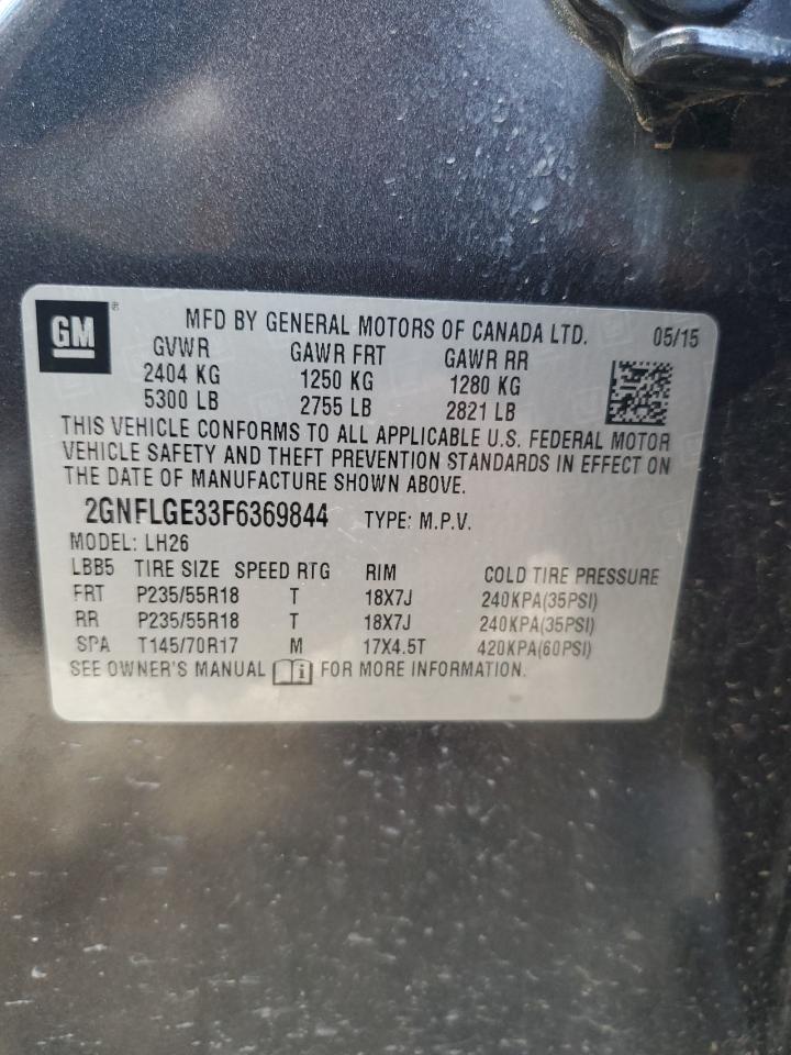 2GNFLGE33F6369844 2015 Chevrolet Equinox Lt