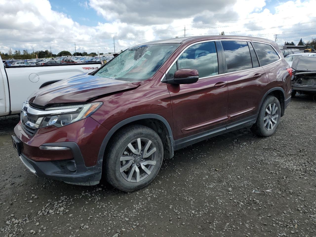 2019 Honda Pilot Exl VIN: 5FNYF6H59KB046127 Lot: 71668354