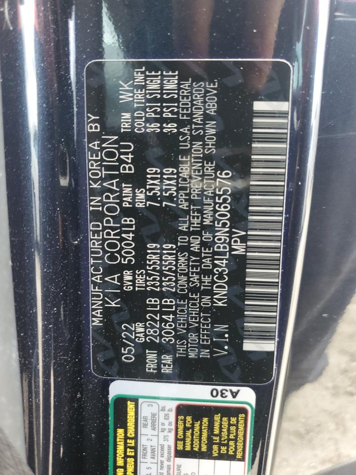 KNDC34LB9N5065576 2022 Kia Ev6 Light