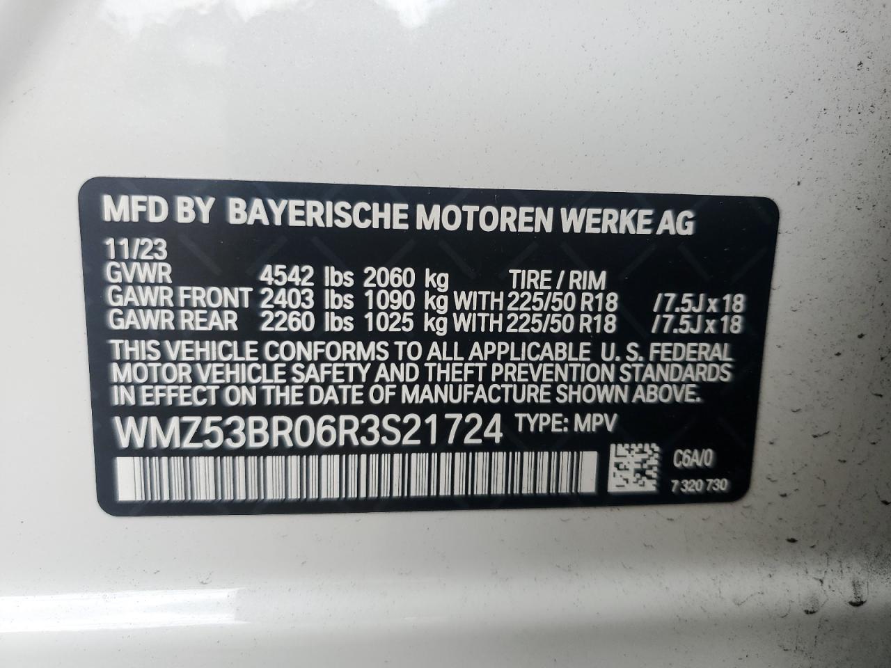 WMZ53BR06R3S21724 2024 Mini Cooper S Countryman