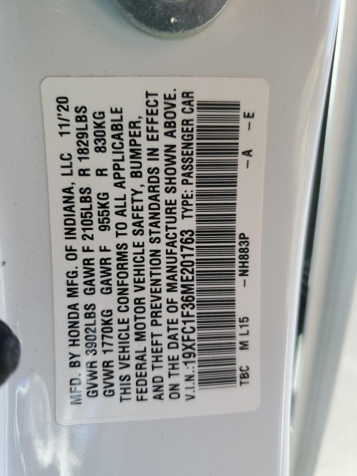 19XFC1F36ME201763 2021 Honda Civic Ex 19XFC1F36ME201763 2021 Honda Civic Ex