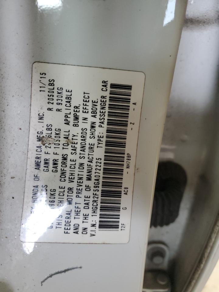 1HGCR2F59GA072225 2016 Honda Accord Sport