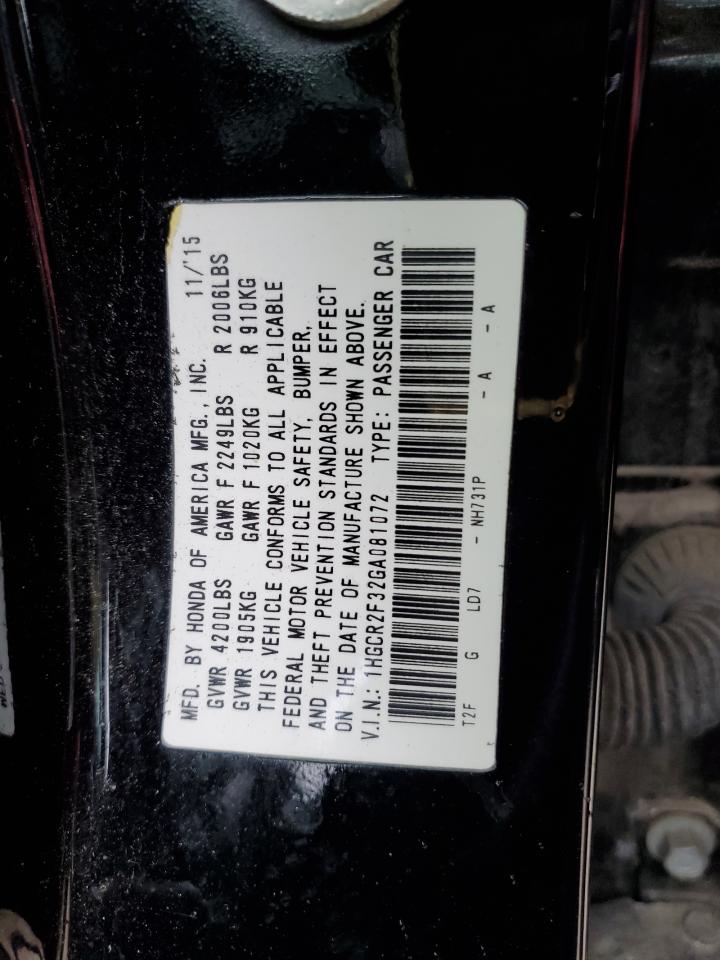 1HGCR2F32GA081072 2016 Honda Accord Lx