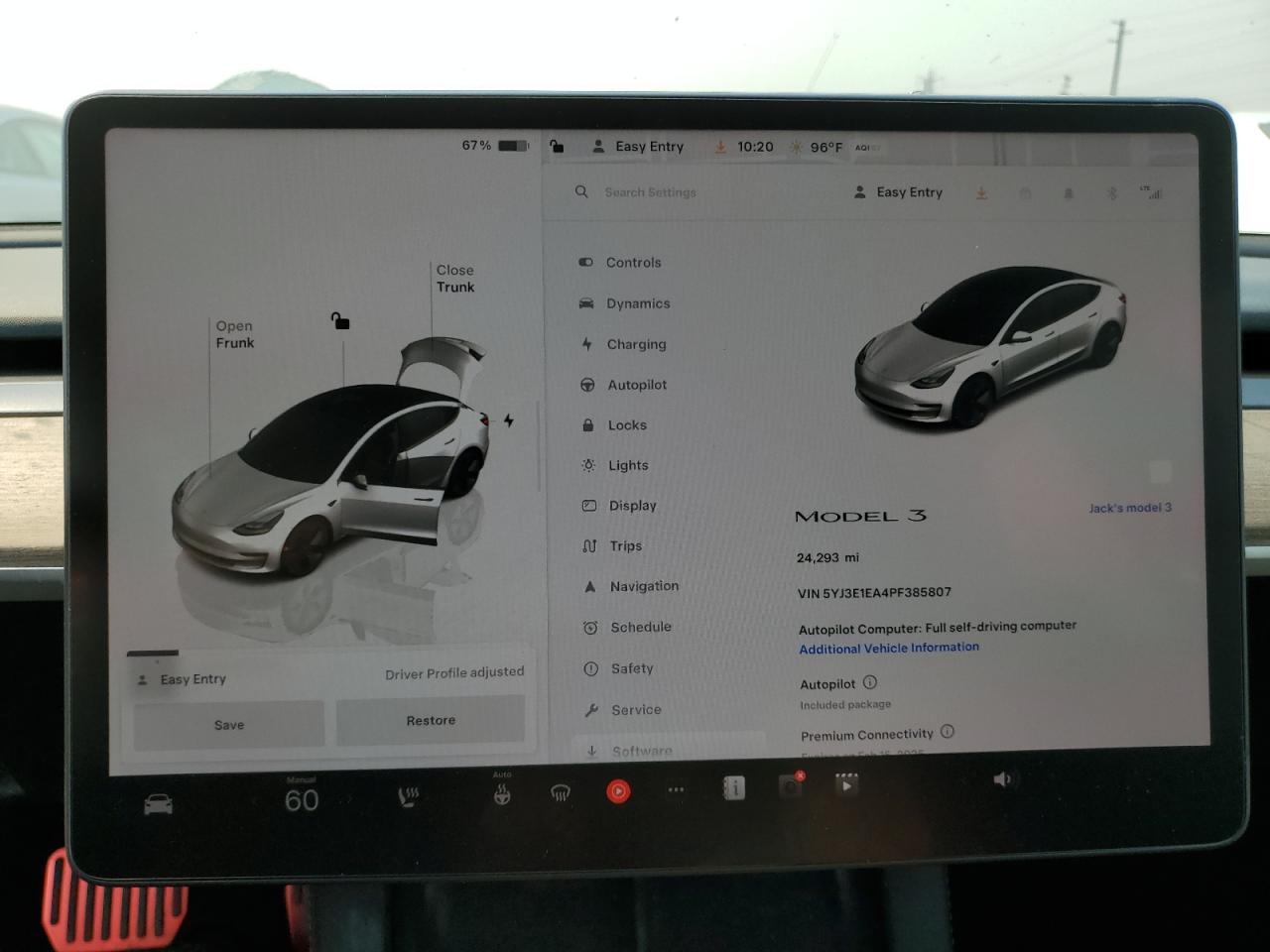 5YJ3E1EA4PF385807 2023 Tesla Model 3