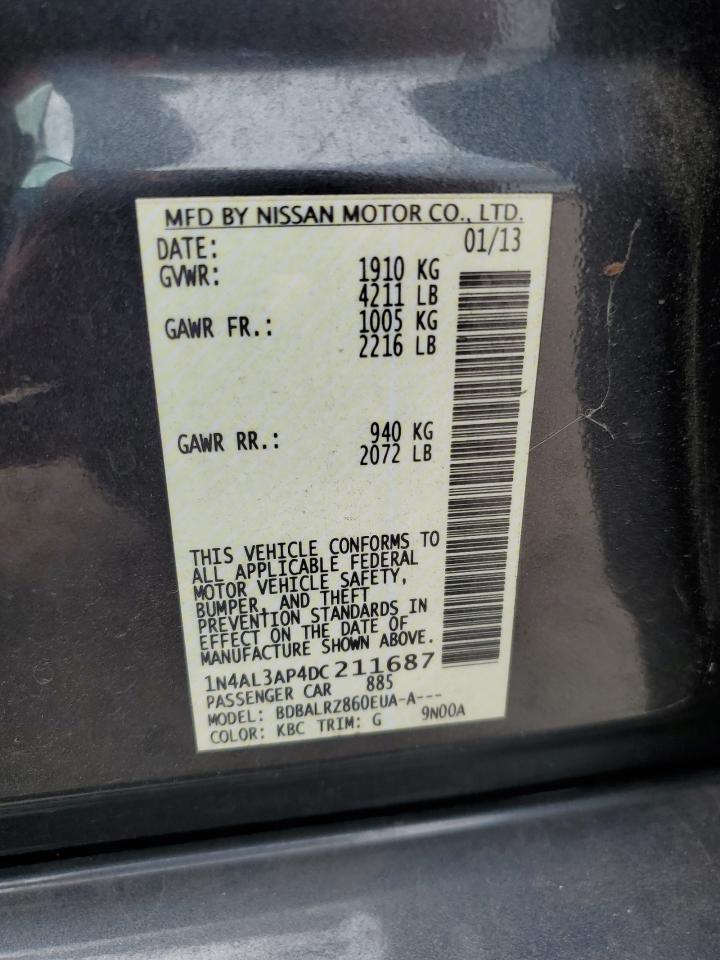 1N4AL3AP4DC211687 2013 Nissan Altima 2.5