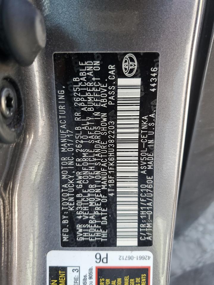 4T1BF1FK6HU382203 2017 Toyota Camry Le