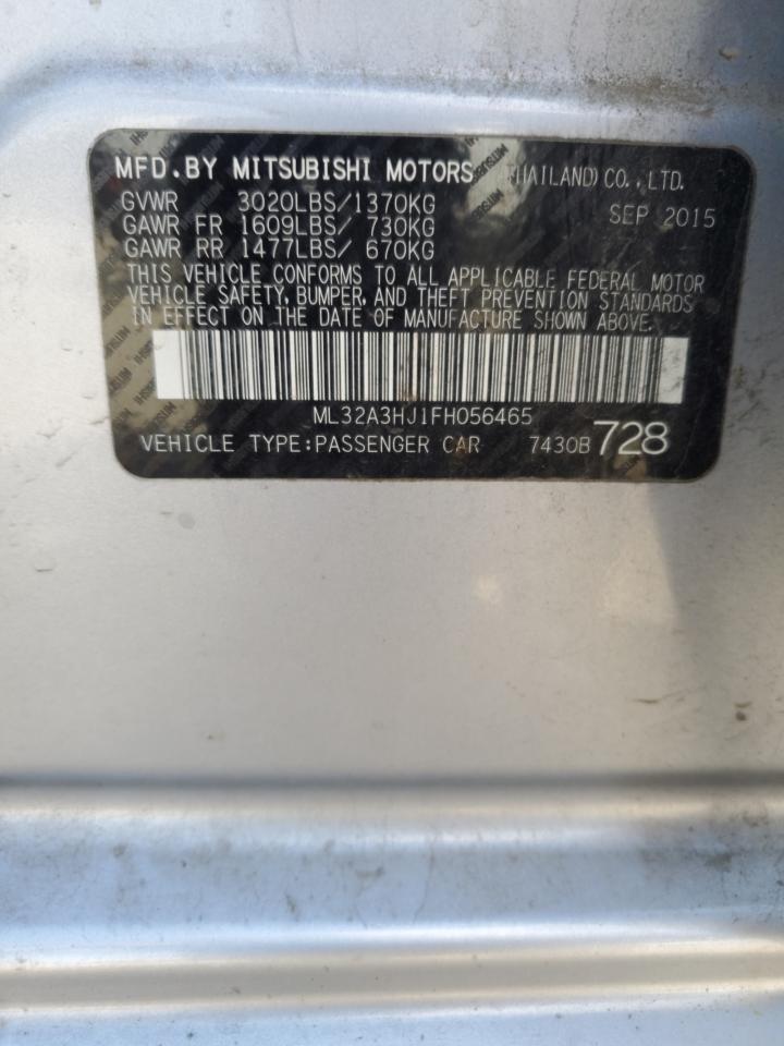 ML32A3HJ1FH056465 2015 Mitsubishi Mirage De