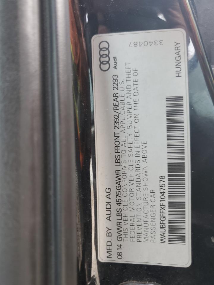 WAUBFGFFXF1047578 2015 Audi A3 Premium