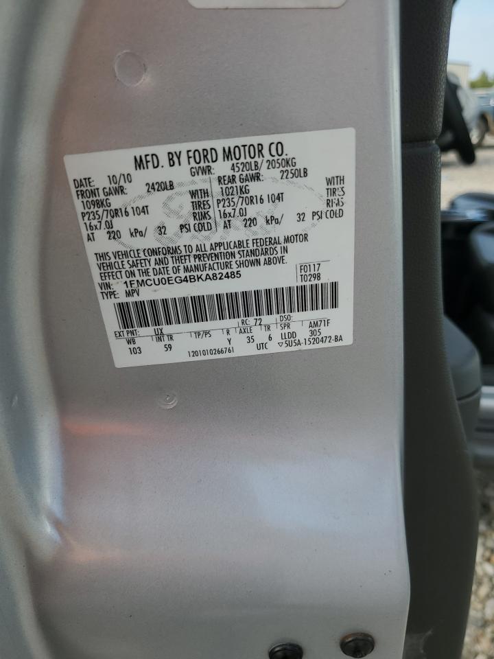 1FMCU0EG4BKA82485 2011 Ford Escape Limited