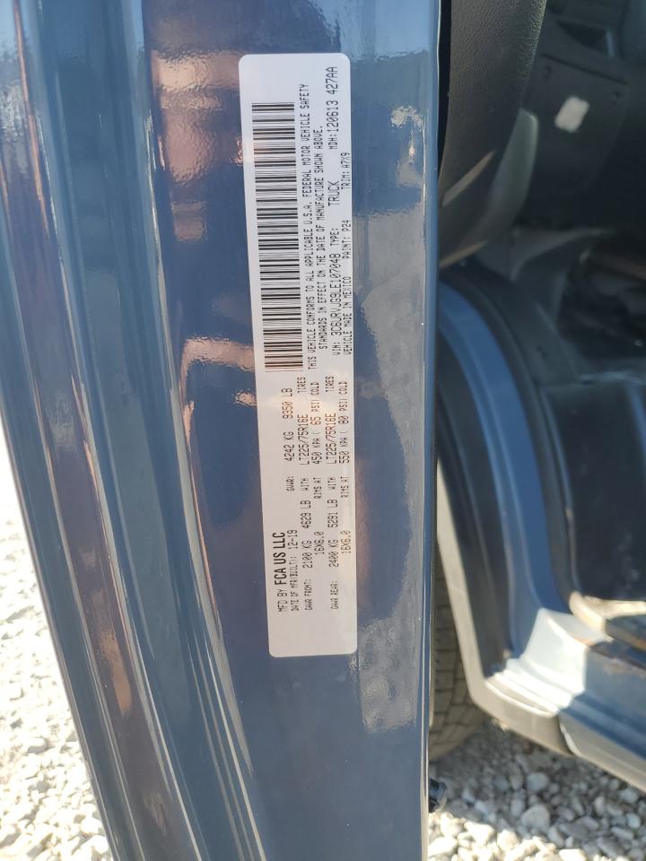 2020 Ram Promaster 3500 3500 High VIN: 3C6URVJG9LE107048 Lot: 70601104