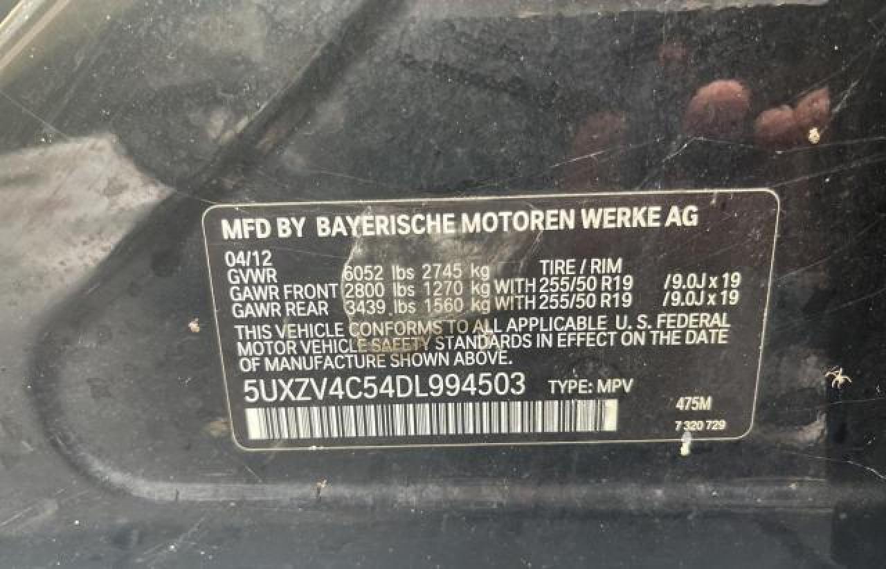 2013 BMW X5 xDrive35I VIN: 5UXZV4C54DL994503 Lot: 73045294