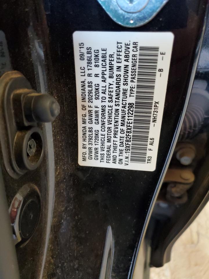 19XFB2F8XFE112298 2015 Honda Civic Ex 19XFB2F8XFE112298 2015 Honda Civic Ex
