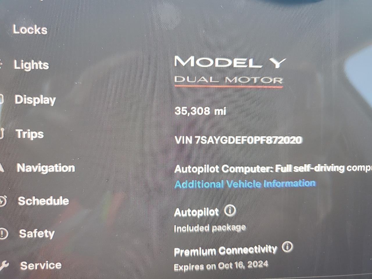 7SAYGDEF0PF872020 2023 Tesla Model Y