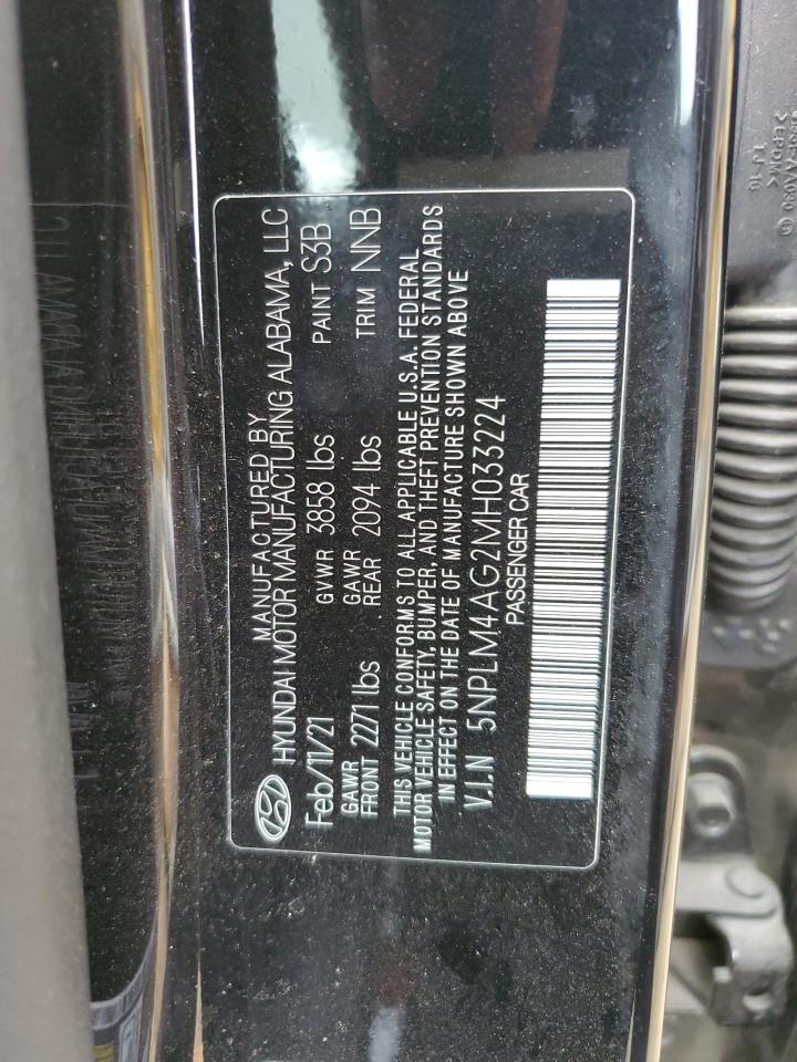 5NPLM4AG2MH033224 2021 Hyundai Elantra Sel