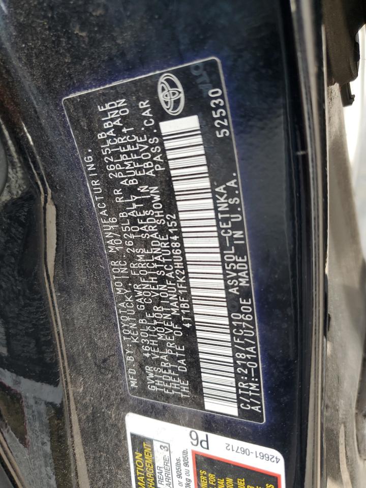 4T1BF1FK2HU684152 2017 TOYOTA CAMRY - Image 13