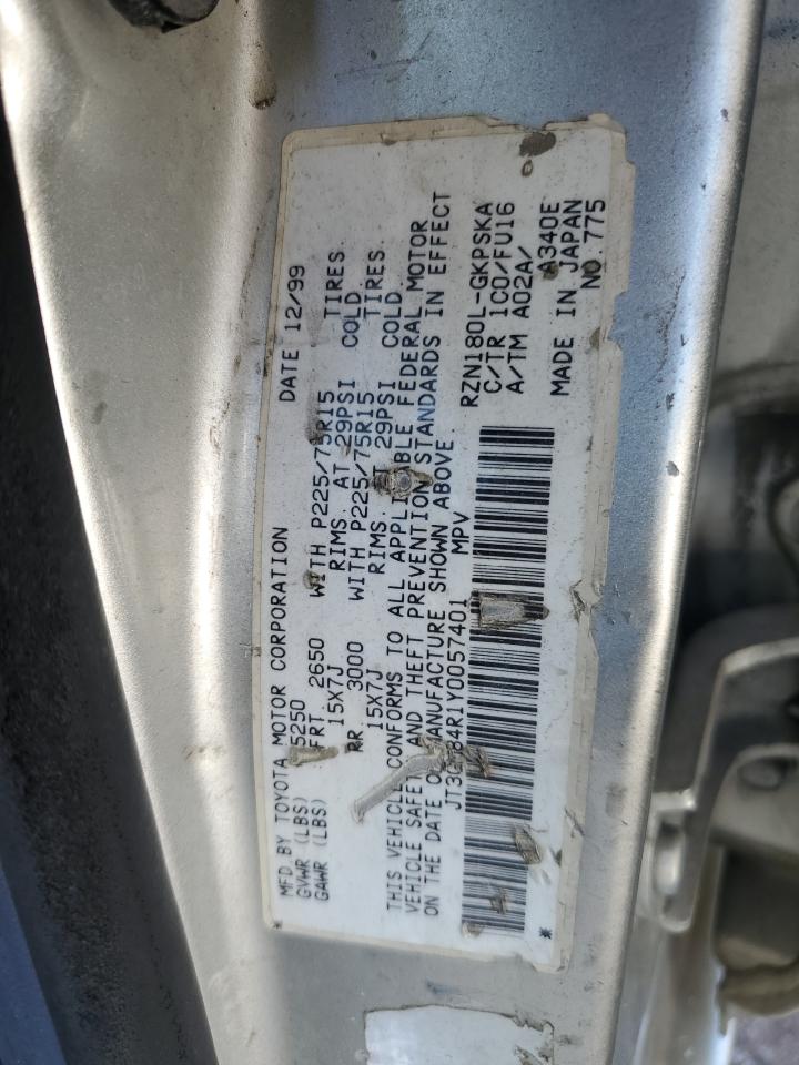 JT3GM84R1Y0057401 2000 Toyota 4Runner