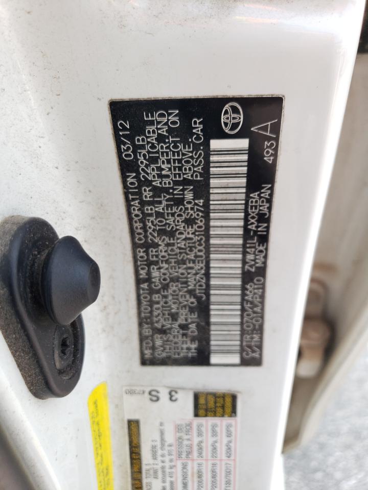 JTDZN3EU0C3106974 2012 Toyota Prius V