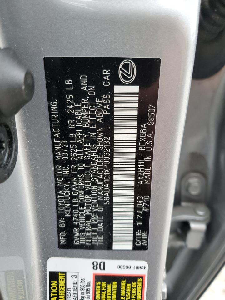 58ADA1C1XPU032132 2023 Lexus Es 300H Base