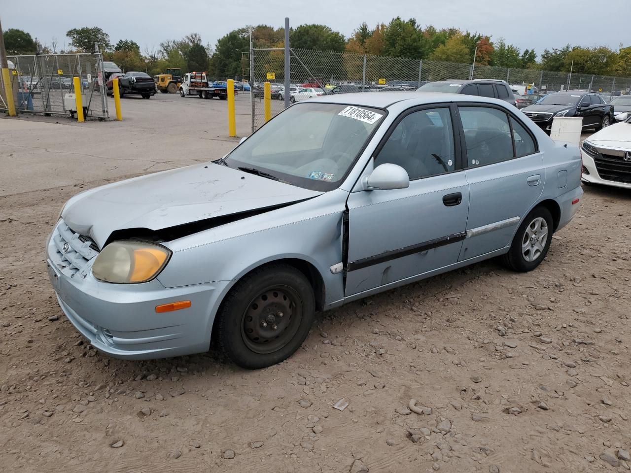 2004 Hyundai Accent Gl VIN: KMHCG45C64U560019 Lot: 71810564