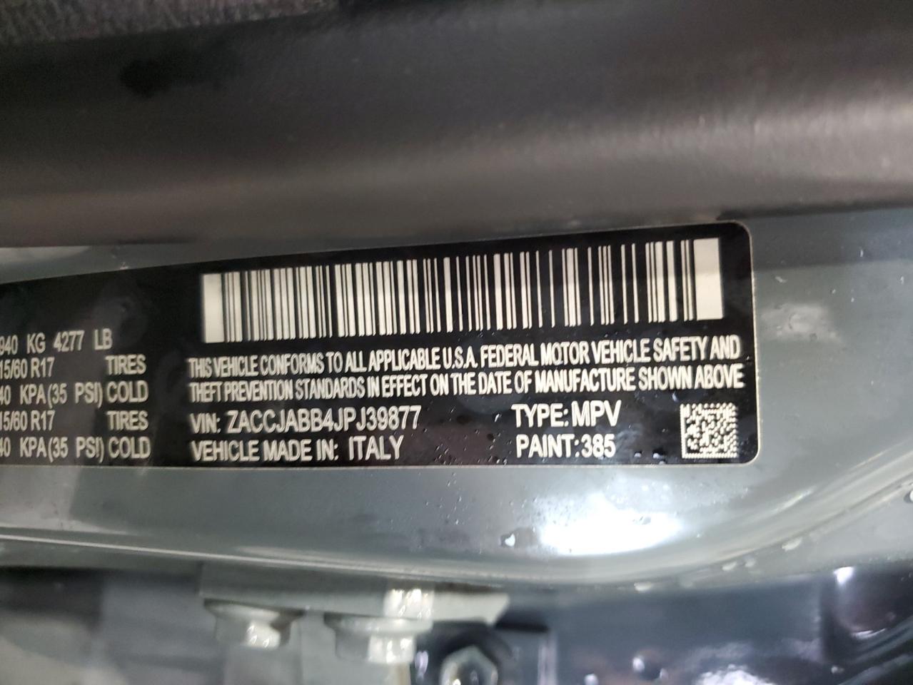 ZACCJABB4JPJ39877 2018 JEEP RENEGADE - Image 13