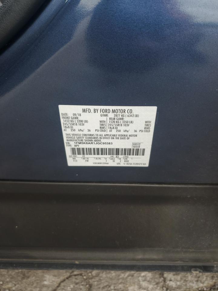 1FM5K8AR1JGC95383 2018 Ford Explorer Police Interceptor 1FM5K8AR1JGC95383 2018 Ford Explorer Police Interceptor