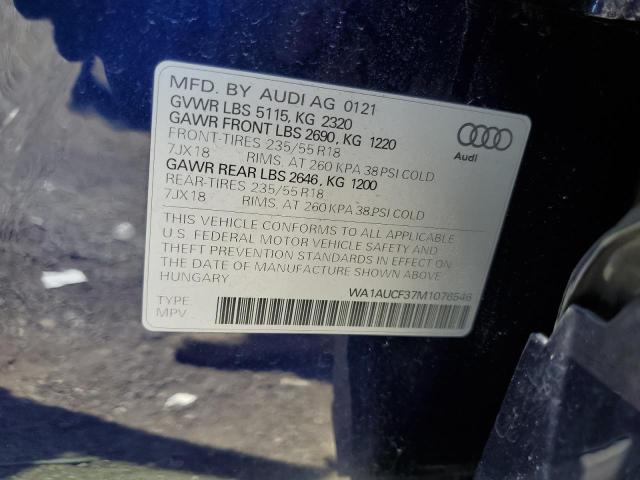 WA1AUCF37M1076546 Audi Q3 PREMIUM 13