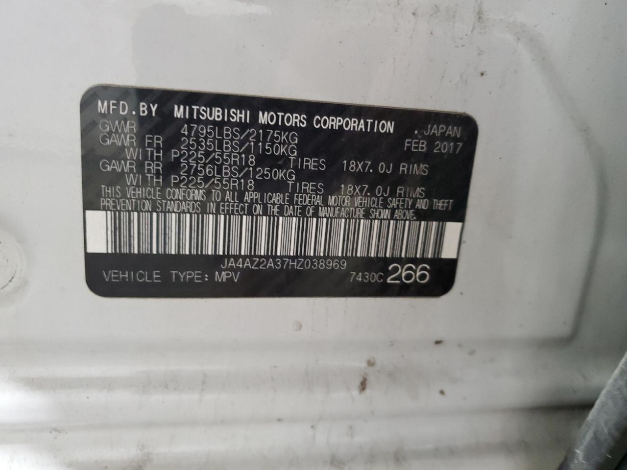 JA4AZ2A37HZ038969 2017 MITSUBISHI OUTLANDER - Image 15