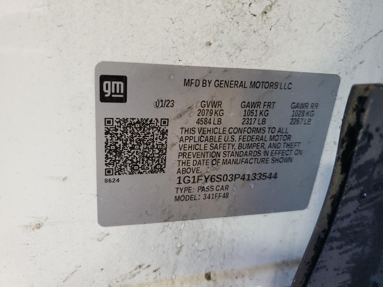 1G1FY6S03P4133544 2023 Chevrolet Bolt Euv Lt