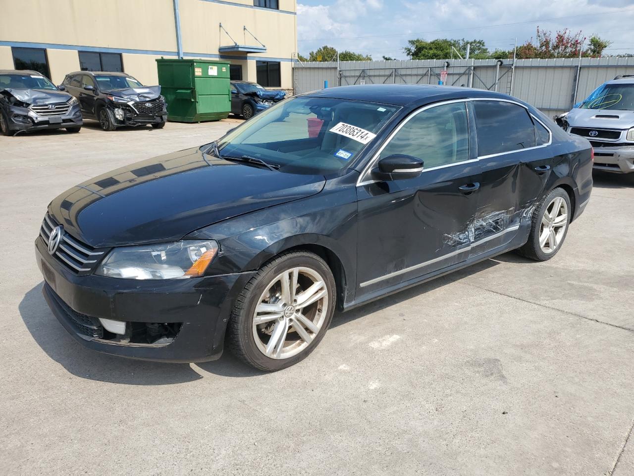 2015 Volkswagen Passat Se black null gas 1VWBT7A3XFC010525 photo #1