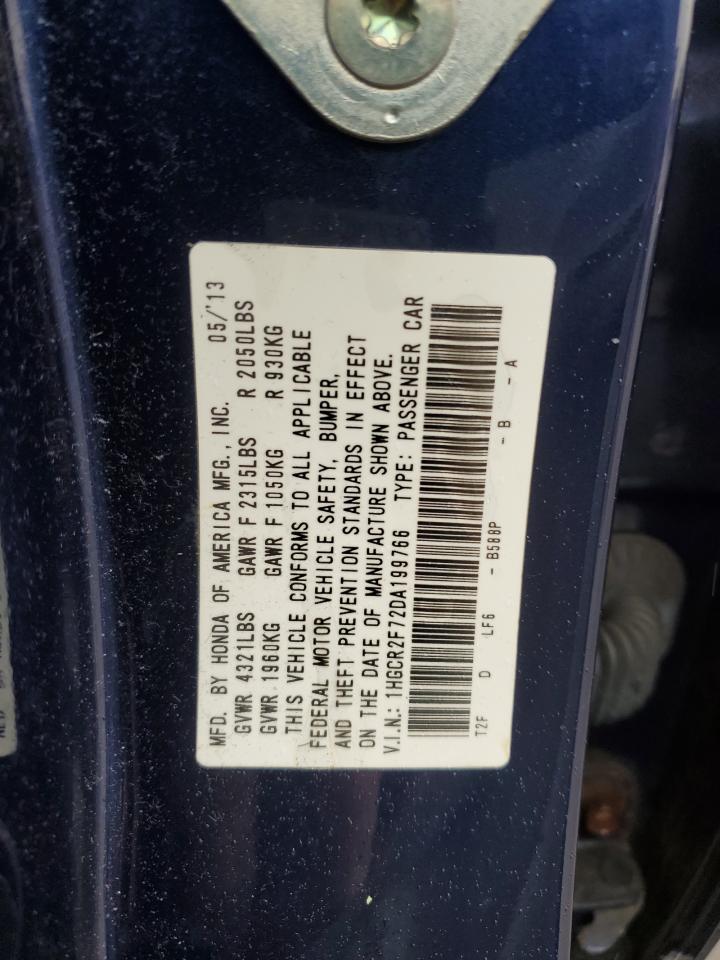 1HGCR2F72DA199766 2013 Honda Accord Ex