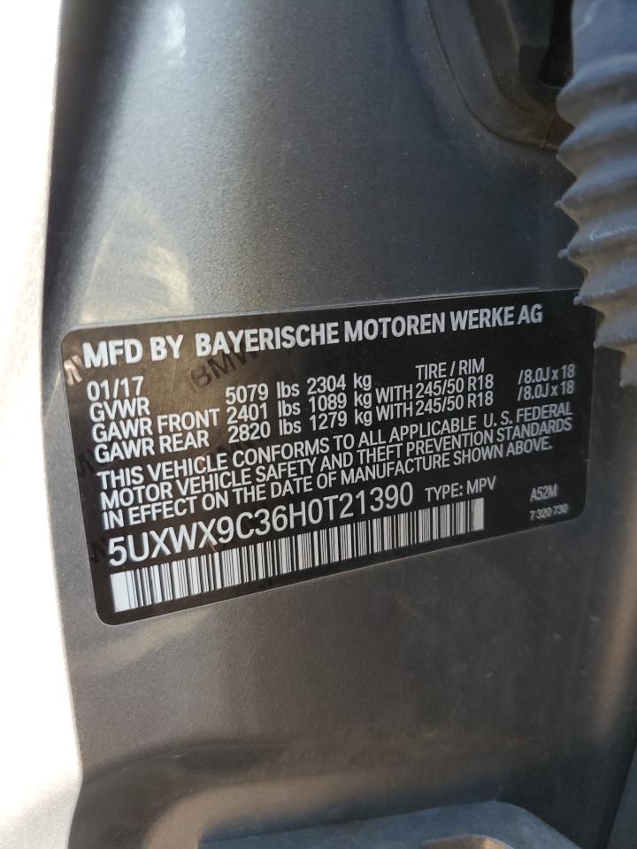 5UXWX9C36H0T21390 2017 BMW X3 xDrive28I