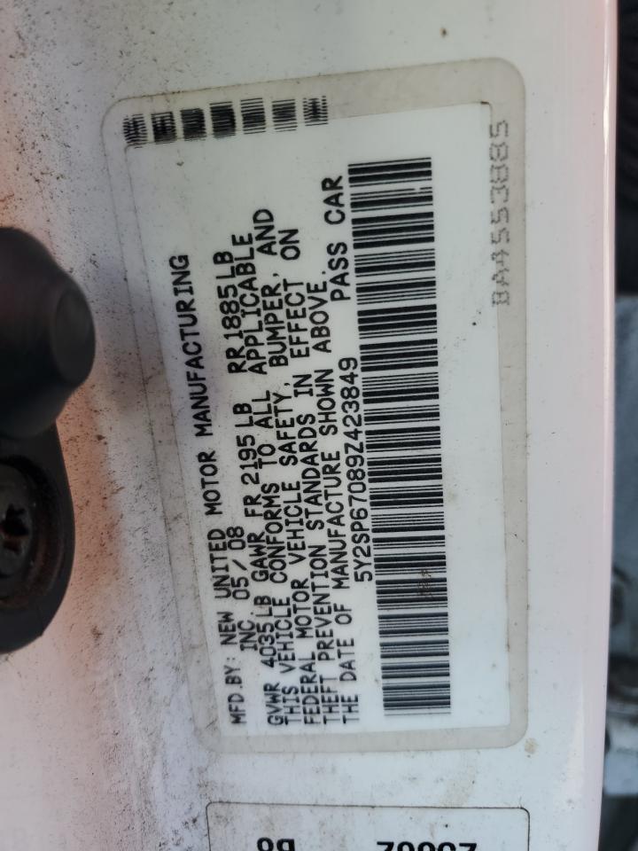 5Y2SP67089Z423849 2009 Pontiac Vibe