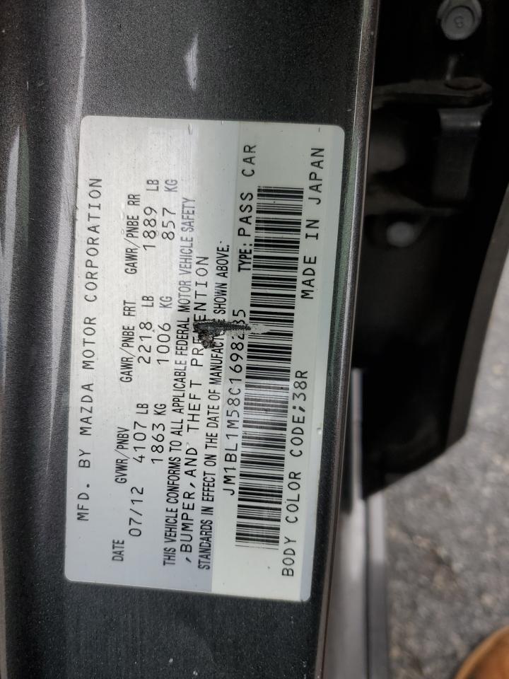 JM1BL1M58C1698285 2012 Mazda 3 S