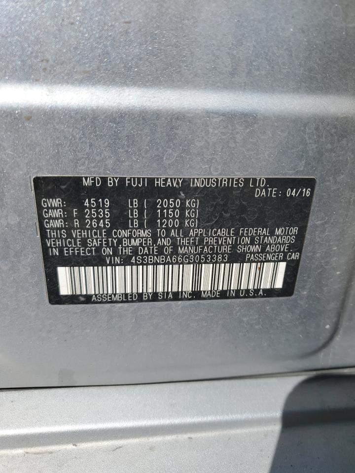 4S3BNBA66G3053383 2016 Subaru Legacy 2.5I