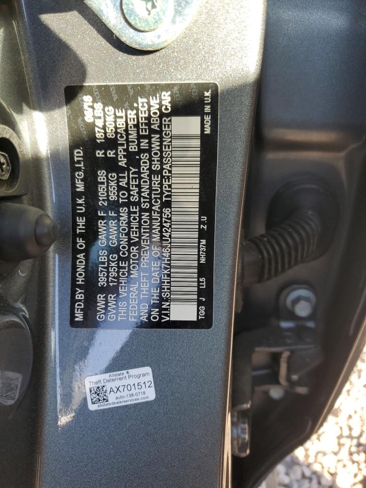 SHHFK7H46JU424756 2018 HONDA CIVIC - Image 15