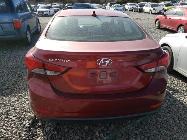  HYUNDAI ELANTRA 2014 Красный