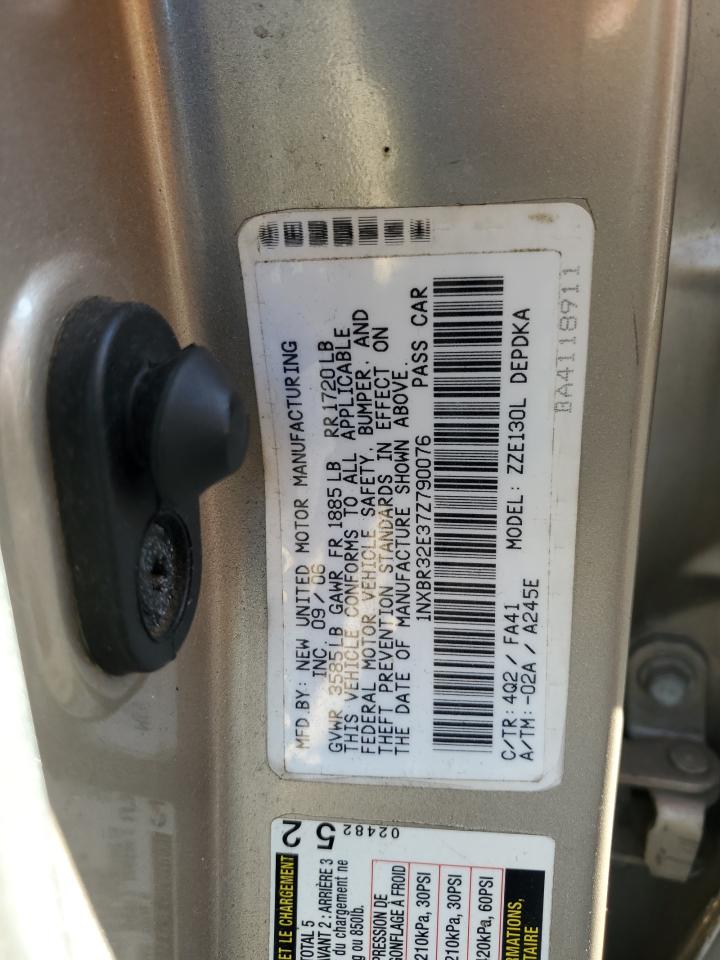 1NXBR32E37Z790076 2007 Toyota Corolla Ce